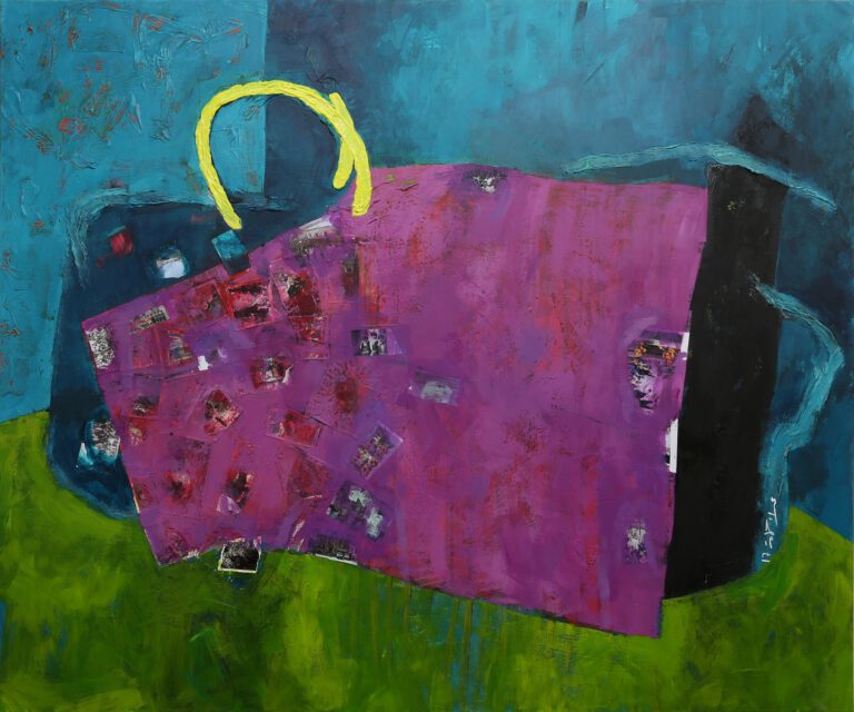 A Suitcase Memory. 120*100 cm mixed media on canvas 2017